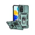 BUĞZ Xiaomi Redmi Note 11 Pro Kılıf Pars Lens Yüzüklü Silikon - Yeşil