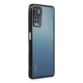 BUĞZ Xiaomi Redmi Note 11 Pro Kılıf Razer Lensli Silikon - Siyah