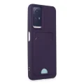 BUĞZ Xiaomi Redmi Note 11s Kılıf Kelvin Kartvizitli Silikon - Derin Mor