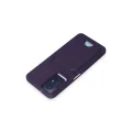 BUĞZ Xiaomi Redmi Note 11s Kılıf Kelvin Kartvizitli Silikon - Derin Mor