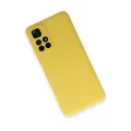 BUĞZ Xiaomi Redmi Note 11t Kılıf Nano İçi Kadife Silikon - Sarı