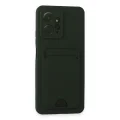 BUĞZ Xiaomi Redmi Note 12 4g Kılıf Kelvin Kartvizitli Silikon - Koyu Yeşil