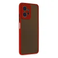 BUĞZ Xiaomi Redmi Note 12 4g Kılıf Montreal Silikon Kapak - Kırmızı