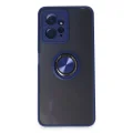 BUĞZ Xiaomi Redmi Note 12 4g Kılıf Montreal Yüzüklü Silikon Kapak - Lacivert