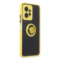 BUĞZ Xiaomi Redmi Note 12 4g Kılıf Montreal Yüzüklü Silikon Kapak - Sarı