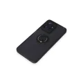 BUĞZ Xiaomi Redmi Note 12 4g Kılıf Montreal Yüzüklü Silikon Kapak - Siyah