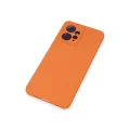 BUĞZ Xiaomi Redmi Note 12 4g Kılıf Nano İçi Kadife Silikon - Turuncu
