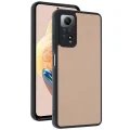 BUĞZ Xiaomi Redmi Note 12 Pro 4g Kılıf Aras Deri Kapak - Pudra
