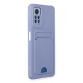 BUĞZ Xiaomi Redmi Note 12 Pro 4g Kılıf Kelvin Kartvizitli Silikon - Lila