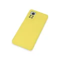 BUĞZ Xiaomi Redmi Note 12 Pro 4g Kılıf Nano İçi Kadife Silikon - Sarı