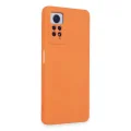 BUĞZ Xiaomi Redmi Note 12 Pro 4g Kılıf Nano İçi Kadife Silikon - Turuncu