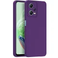 BUĞZ Xiaomi Redmi Note 12 Pro 5g Kılıf Nano İçi Kadife Silikon - Mor