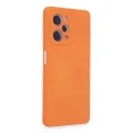 BUĞZ Xiaomi Redmi Note 12 Pro 5g Kılıf Nano İçi Kadife Silikon - Turuncu