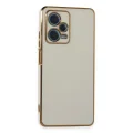 BUĞZ Xiaomi Redmi Note 12 Pro Plus Kılıf Volet Silikon - Beyaz