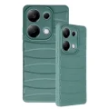 BUĞZ Xiaomi Redmi Note 13 Pro 4g Kılıf Bibercas Silikon Kapak - Koyu Yeşil