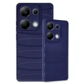 BUĞZ Xiaomi Redmi Note 13 Pro 4g Kılıf Bibercas Silikon Kapak - Lacivert