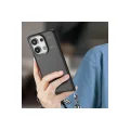 BUĞZ Xiaomi Redmi Note 13 Pro 4g Kılıf Elegant Kapak - Siyah