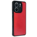BUĞZ Xiaomi Redmi Note 14 4g Kılıf Aras Deri Kapak - Kırmızı