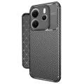 BUĞZ Xiaomi Redmi Note 14 4g Kılıf Auto Focus Karbon Kapak - Siyah