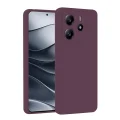 BUĞZ Xiaomi Redmi Note 14 4g Kılıf First Silikon - Mürdüm