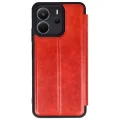 BUĞZ Xiaomi Redmi Note 14 4g Kılıf Flip Cover - Kırmızı