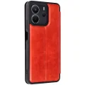 BUĞZ Xiaomi Redmi Note 14 4g Kılıf Flip Cover - Kırmızı