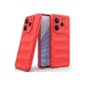 BUĞZ Xiaomi Redmi Note 14 4g Kılıf Optimum Silikon - Kırmızı