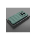 BUĞZ Xiaomi Redmi Note 14 Pro 5g Kılıf Optimum Silikon - Koyu Yeşil