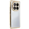 BUĞZ Xiaomi Redmi Note 14 Pro Plus Kılıf Razer Lensli Silikon - Gold