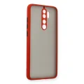 BUĞZ Xiaomi Redmi Note 8 Pro Kılıf Montreal Silikon Kapak - Kırmızı