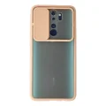 BUĞZ Xiaomi Redmi Note 8 Pro Kılıf Palm Buzlu Kamera Sürgülü Silikon - Pembe