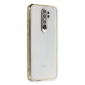 BUĞZ Xiaomi Redmi Note 8 Pro Kılıf Razer Lensli Silikon - Gold