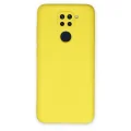 BUĞZ Xiaomi Redmi Note 9 Kılıf Nano İçi Kadife Silikon - Sarı
