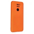 BUĞZ Xiaomi Redmi Note 9 Kılıf Nano İçi Kadife Silikon - Turuncu