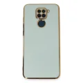 BUĞZ Xiaomi Redmi Note 9 Kılıf Volet Silikon - Açık Yeşil