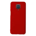 BUĞZ Xiaomi Redmi Note 9 Pro Kılıf Nano İçi Kadife Silikon - Kırmızı
