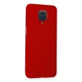 BUĞZ Xiaomi Redmi Note 9 Pro Kılıf Nano İçi Kadife Silikon - Kırmızı