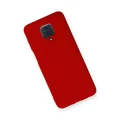 BUĞZ Xiaomi Redmi Note 9 Pro Kılıf Nano İçi Kadife Silikon - Kırmızı