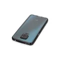 BUĞZ Xiaomi Redmi Note 9 Pro Kılıf Razer Lensli Silikon - Siyah