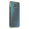 BUĞZ Xiaomi Redmi Note 9 Pro Kılıf Razer Lensli Silikon - Yeşil