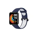 BUĞZ Xiaomi Redmi Watch 2 Spor Delikli Kordon - Lacivert-beyaz