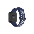 BUĞZ Xiaomi Redmi Watch 2 Spor Delikli Kordon - Lacivert-beyaz