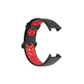 BUĞZ Xiaomi Redmi Watch 2 Spor Delikli Kordon - Siyah-kırmızı