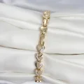 BUĞZ Xuping Kalp Model Gold Renk Kadın Bileklik