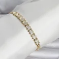 BUĞZ Xuping Model Zirkon Taşlı Gold Renk Kadın Bileklik