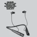 BUĞZ Y12 Bluetooth Boyun Bantlı Kulaklık – 100 Saat Pil, Bluetooth 5.3, Dokunmatik Kontrol