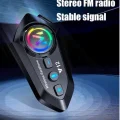 BUĞZ Y12  Motor Kask Kulaklık Rgb Modlu Radyolu Motosiklet Kulaklık 5.3 Bluetooth Intercom