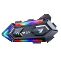 BUĞZ Y20 Motor Kurye Kask Kulaklık Rgb Modlu Bluetooth Motosiklet Kulaklık 5.3 Bluetooth Interkom