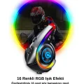 BUĞZ Y21 Rgb Işık Efektli Intercom Bluetooth Motosiklet Kask Kulaklığı Intercom Kulaklık