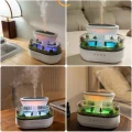 BUĞZ Yağmur Damlası Tasarımlı Hava Nemlendirici ve Aromaterapi Difüzörü, 7 Renk RGB Işık